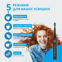 Електрична зубна щітка Pecham Travel PC-080 Black - мініатюра 8