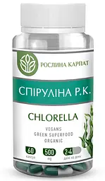 Спіруліна Р.К. Chlorella 60 капсул Рослина Карпат