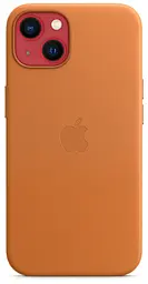 Оригінальний шкіряний чохол Leather Case MagSafe для Apple iPhone 13 \| 14 (6.1") Brown (MM103ZM/A) - мініатюра 2