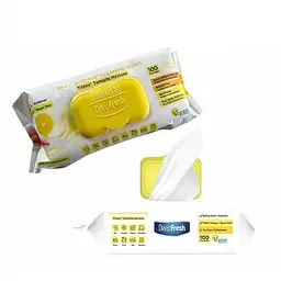 Серветки для очищення поверхонь Deep Fresh Lemon вологі 100 шт. - мініатюра 2