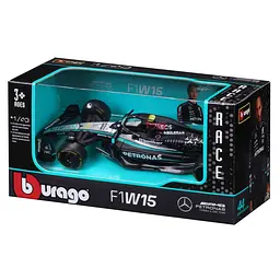 Колекційна автомодель Mercedes-AMG F1 W15 Performance (2024) Bburago 18-38208, 1:43 масштаб - мініатюра 7