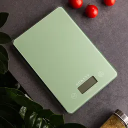 Кухонні настільні електронні ваги Sokany SK-19027 для зважування продуктів LCD-дисплей до 5 кг Зелений - мініатюра 4