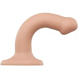 Насадка для страпону Strap-On-Me Dual Density Dildo Flesh S - мініатюра 2