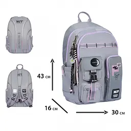 Рюкзак шкільний Yes TS-43L Rebel Soul 43х30х16 см сірий (550479) - мініатюра 4