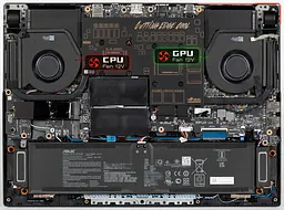 Вентилятор Asus (GPU fan 12V) кулер для моделей ноутбука ROG Strix G513QY, G713QY (13NR06X0T01011) Asus, 12V, 4pin - мініатюра 3