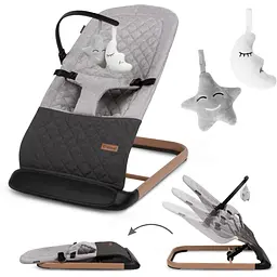 Крісло-гойдалка Kidwell Laro Grey/Wooden - мініатюра 2