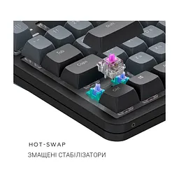 Клавіатура Dark Project ALU87 Midnight ABS RGB Mech G3MS Zircon Black (DPKB_MIDNIGHT_87_ANSI_UA) - мініатюра 9