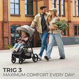 Прогулянкова коляска Kinderkraft Trig 3 Stone Beige (KSTRIG03BEG0000) - мініатюра 5