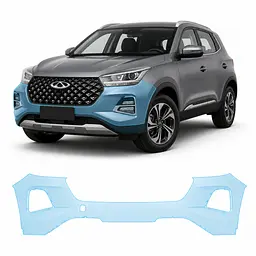 Антигравійна захисна бронеплівка за лекалами для Chery Tiggo 4 Pro 2023- передній бампер