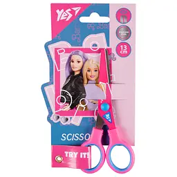 Ножиці дит. Yes 480438 Barbie 13см з принтом на лезі