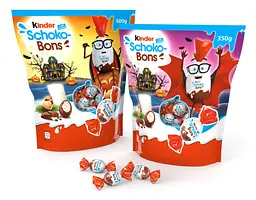 Шоколадні цукерки Kinder Schoko-Bons Halloween з молочною та горіховою начинкою 225 г - мініатюра 4