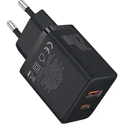 Зарядний пристрій Baseus Cube Fast Charger C+U 20 W EU Cluster P10111403113-00 Чорний