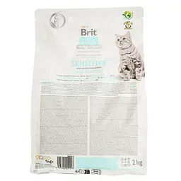 Сухий корм для котів з чутливим травленням Brit Care Cat GF Insect, з комахами та оселедцем, 2 кг - мініатюра 3