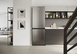 Холодильник із нижньою морозильною камерою Haier А+ NF інвертор зона свіжості сріблястий (HDW1618DNPK) - мініатюра 2