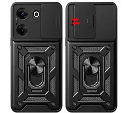 Панель BeCover Military для Tecno Camon 20 Pro (CK7n) Black (710003) - мініатюра 3