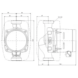 Циркуляційний насос Grundfos Alpha1 20-40 N 150 (99452178) - мініатюра 7