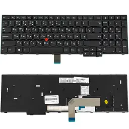 Клавіатура для ноутбука LENOVO (ThinkPad: E550 E555) rus чорний