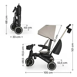 Триколісний велосипед Kinderkraft Jazz 3 Beige (KRJAZZ03BEG0000) - мініатюра 14