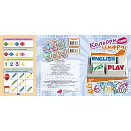 Дитяча книжка з наліпками Торсінг Play English Кольори та Цифри (К01402) - мініатюра 2