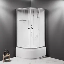 Душовий бокс AM.PM X-Joy 90x90 1/4 кола прозоре скло хром матовий W94C-401A-090MT - мініатюра 2