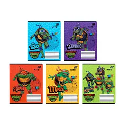 Зошит Kite Ninjia Turtles, 12 аркушів, лінія (NT26-234), в асортименті