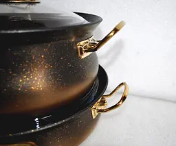 Набір посуду O.M.S. Collection 3045 gold 9 предметів - мініатюра 8