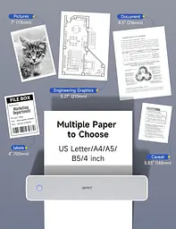 Портативний термопринтер iDPRT MT610 Pro A4 Bluetooth 300 DPI - мініатюра 4