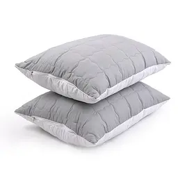 Набір подушок Руно Grey White силіконових 50х70 см 2 шт. (К_Н310.52_Grey White) - мініатюра 3