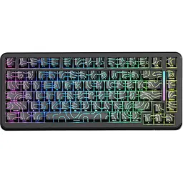 Клавіатура Attack Shark X82 Pro RGB HE магнітні перемикачі бездротова чорна Contour Line (AS-6972792470696-BCL) [166726]