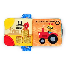 Іграшка-книжка м'яка розвиваюча Baby Einstein Shapes at the Farm - мініатюра 7