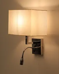 Бра, настінний світильник Nowodvorski 11785 Hotel Mood E27+LED 2x10W+2.2W 4000K IP20 світло-бежевий - мініатюра 4