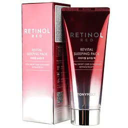 Маска-пленка ночная для лица Tony Moly Red Retinol Revital Sleeping pack с ретинолом 50 мл