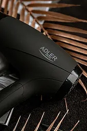 Фен Adler AD 2266, 1400 Вт концентратор 2 швидкості петля для підвішування компактний 1 шт. чорний (33705-IS) - мініатюра 5