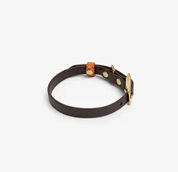 Біотановий нашийник для собак "BioThane Beta" XXS темно-коричневий з помаранчевим (обхват шиї 17-23см) - мініатюра 2