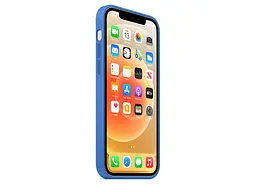 Чохол Apple Silicone Case for iPhone 12 Pro Max HQ Capri blue - мініатюра 10