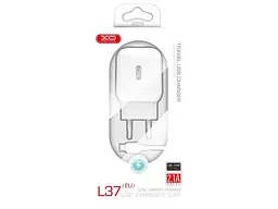 Зарядний пристрій XO L37 2.1 A/1USB + microUSB White - мініатюра 2