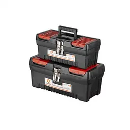 Набір ящиків для інструментів із металевим замком 2 штуки 12.5"/16" INTERTOOL BX-0009
