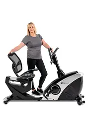 Горизонтальний велотренажер Hop-Sport HS-070L Helix сріблястий iConsole+ - мініатюра 5