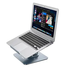 Підставка для ноутбука Hoco PH52 Plus Might Metal Rotating Tablet Desktop Holder Grey [82815] - мініатюра 3