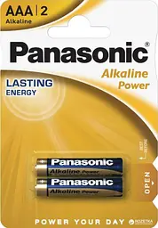 Батарейка Panasonic LR03REB/2BP ALKALINE POWER лужна AAA блістер 2 шт.