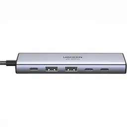 Хаб USB 3.2 -> 2хUSB 3.0/2xType-C 10 Гбіт/с/ HDMI 4K60Гц PD 100 Вт CM511 Ugreen - мініатюра 2