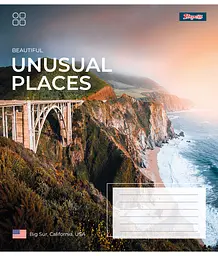 Набір зошитів 1 Вересня Unusual places А5 в лінійку 96 аркушів 5 шт. (767424) - мініатюра 4