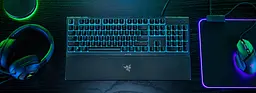 Клавіатура мембранна Ornata V3 X 104key, USB-A, EN/UK, RGB, чорний Razer teh0013857 - мініатюра 3