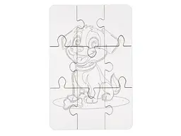 Деревяний пазл-розмальовка Собачка, Puzzleоk (А5) - мініатюра 5
