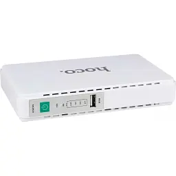 Портативна батарея Powerbank - UPS Hoco DB25 Emergency UPS 5-12V 8800mAh White - мініатюра 2