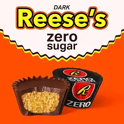 Шоколадні цукерки Reese's Peanut Butter Cups Dark Chocolate Zero Sugar 144г - мініатюра 2