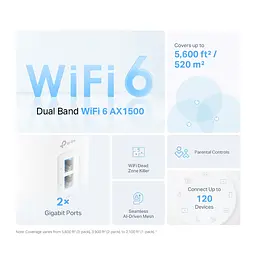 WiFi Mesh система TP-Link Deco X10 (1-pack) - мініатюра 2