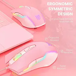 Комп'ютерна мишка Onikuma для ПК і ноутбука CW98 дротова з RGB підсвіткою 6400 DPI 7 кнопок комп’ютерна - мініатюра 7
