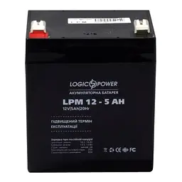 Акумуляторна батарея для ДБЖ LogicPower AGM 12 V / 5 А*ч (3861)