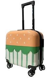 Дитяча валіза D01 Strauberry міні XS полікарбонат-ABS 42x40x22 см